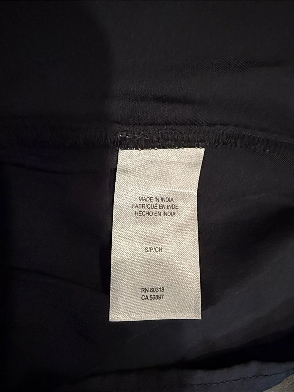 Lucky Brand Navy Wrap-Front Short Sleeve Blouse